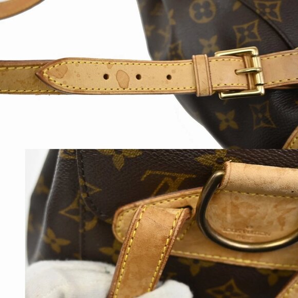 LOUIS VUITTON Montsouris MM Backpack Bag Monogram Leather Brown M51136 79FC054 - Picture 13 of 16